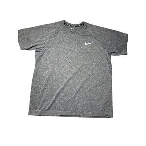 Nike Gray Dri-FIT Womens Swim Cover Shirt Size M With UPF 40+ Sun Protection